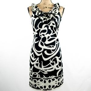 ECI NY Black & White Dress